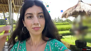 Public Cumwalk just about Cafe &comma; Eating Pasta Carbonara with Sperm overhead Face