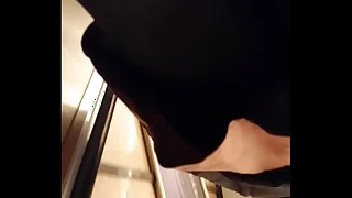 Upskirt teen in public